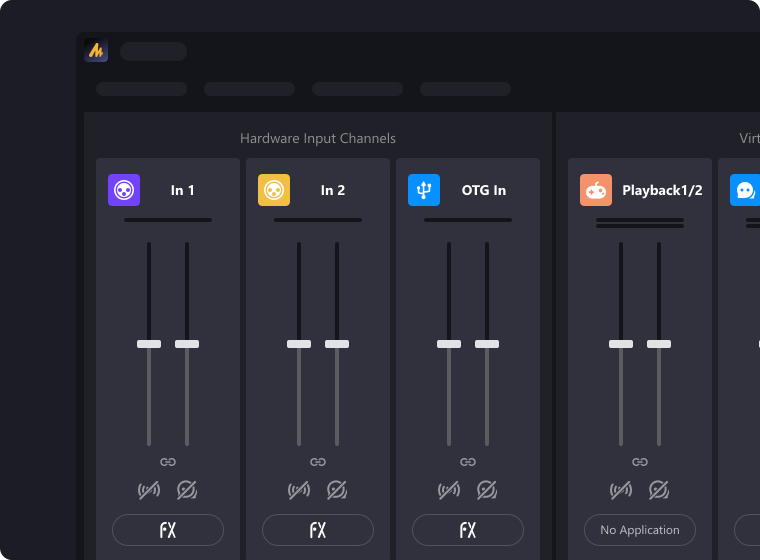 Multi-track Mix Control